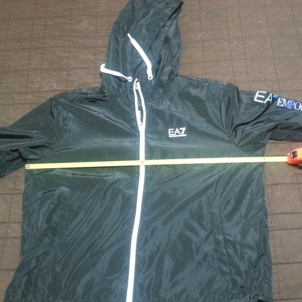 Emporio Armani EA7 Track Jacket Windbreaker Women's L/XL Athletic Rainbow Hooded - Picture 11 of 14